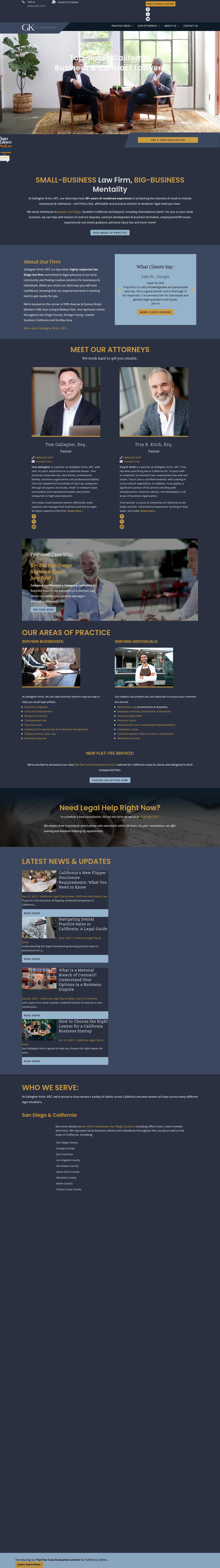 Gallagher | Krich, APC - San Diego CA Lawyers
